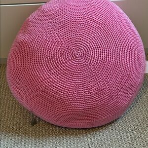 NWOT Tags, lina home, Pink Pillow with insert, 42” circumference